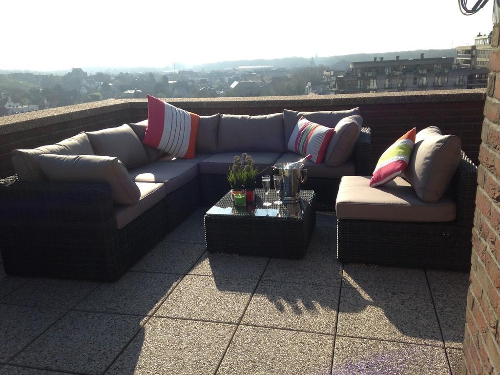 Duplex Penthouse Plaza Lägenhet De Panne Rum bild